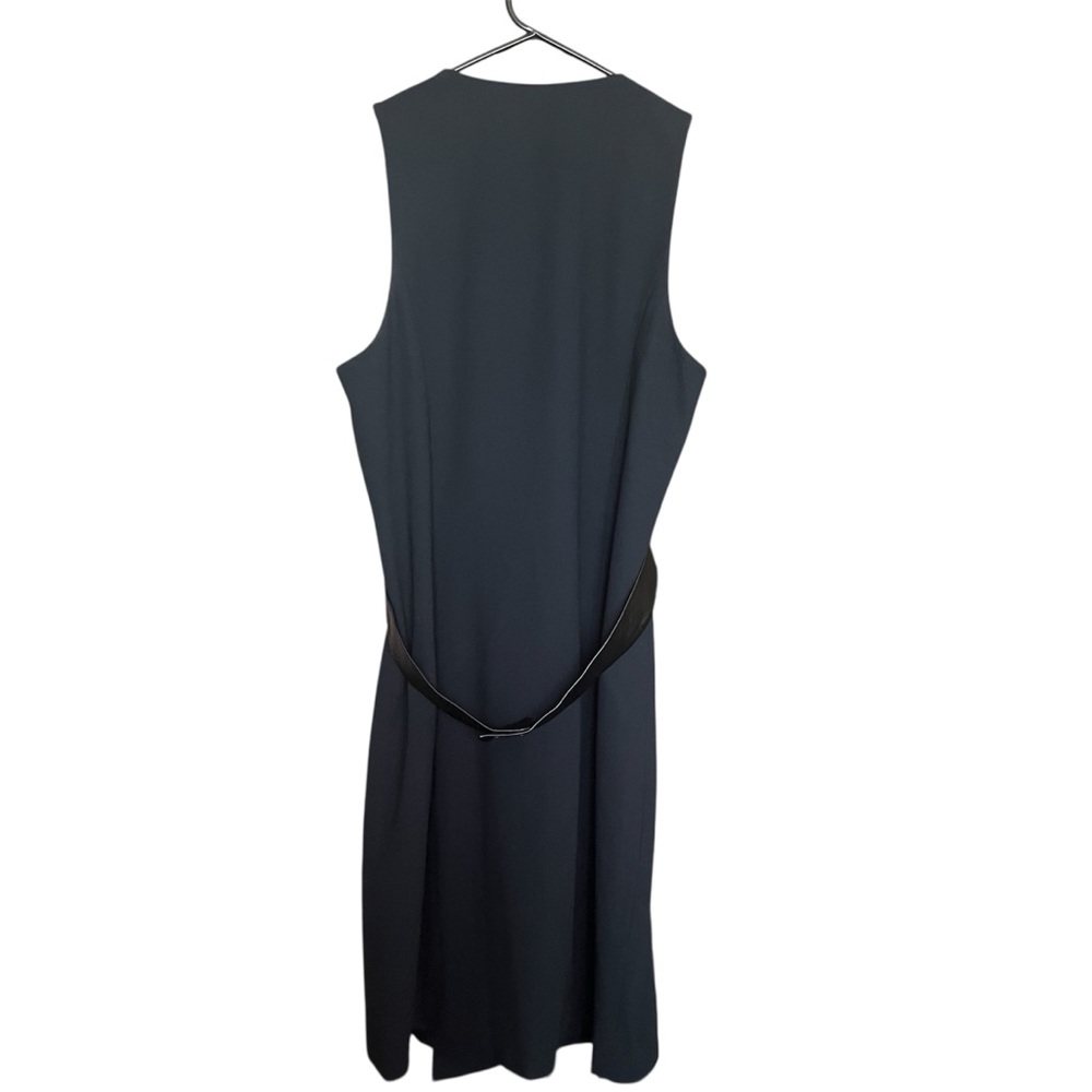NWT 4. collective Wrap* Dress Navy SZ 10 Minimalist Office Intern Sleeveless - Picture 12 of 13